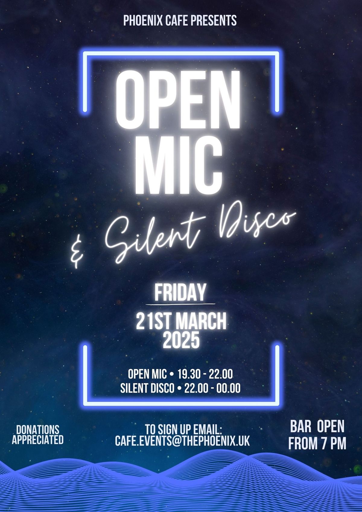 Open Mic & Silent Disco