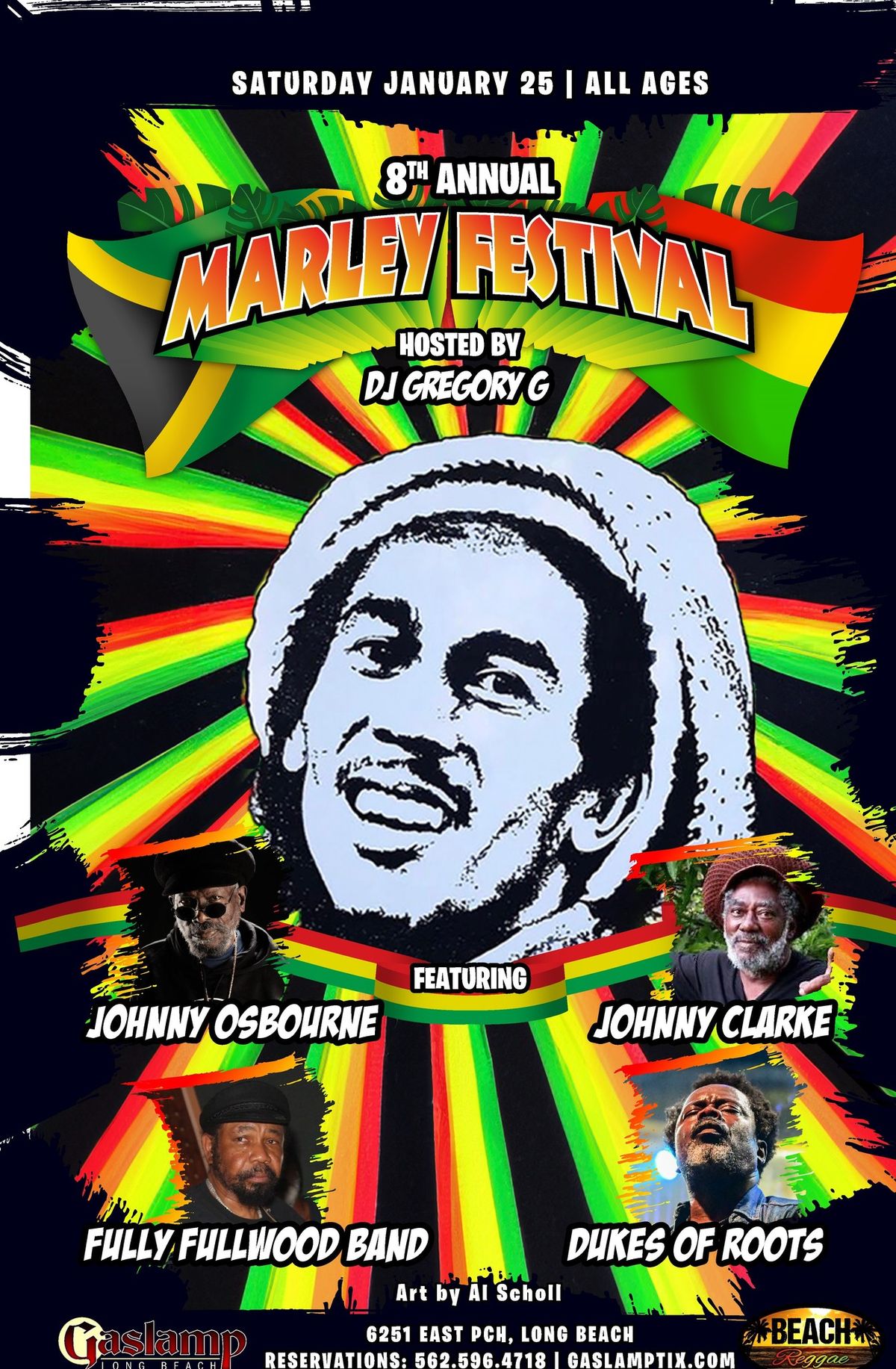 8th Annual Marley Fest ft Johnny Osbourne, Johnny Clarke, Fully Fullwood