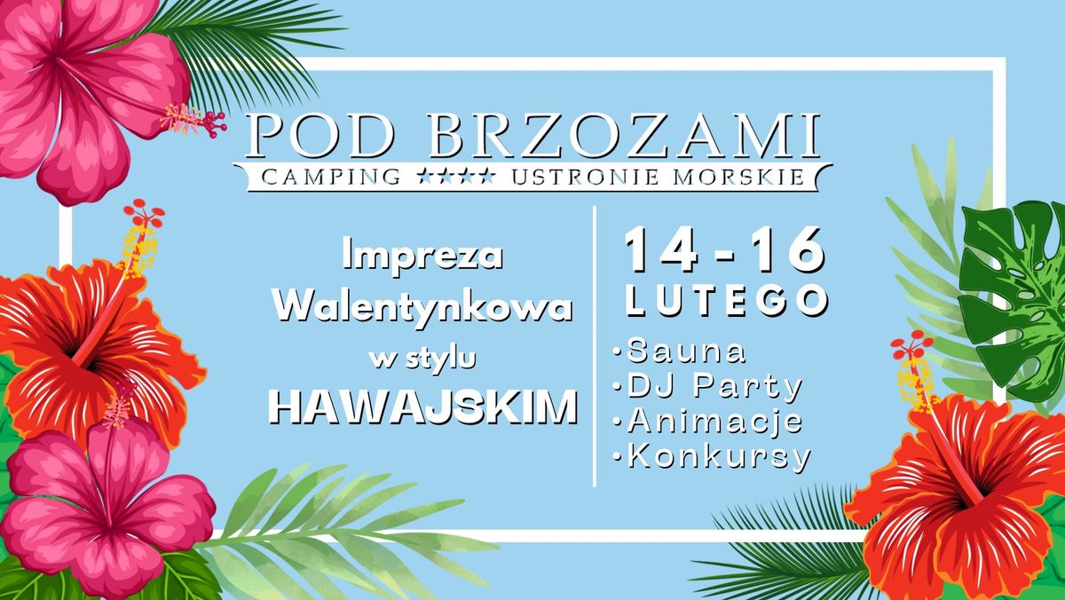 Walentynkowa Impreza w Stylu Hawajskim na Campingu Pod Brzozami! \ud83c\udf3a\ud83c\udf34