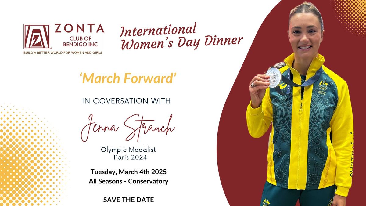 Zonta Bendigo's 2025 International Women's Day Dinner in conversation with Jenna Strauch OLY