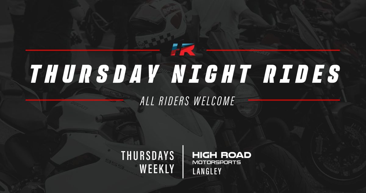 Thursday Night Rides!