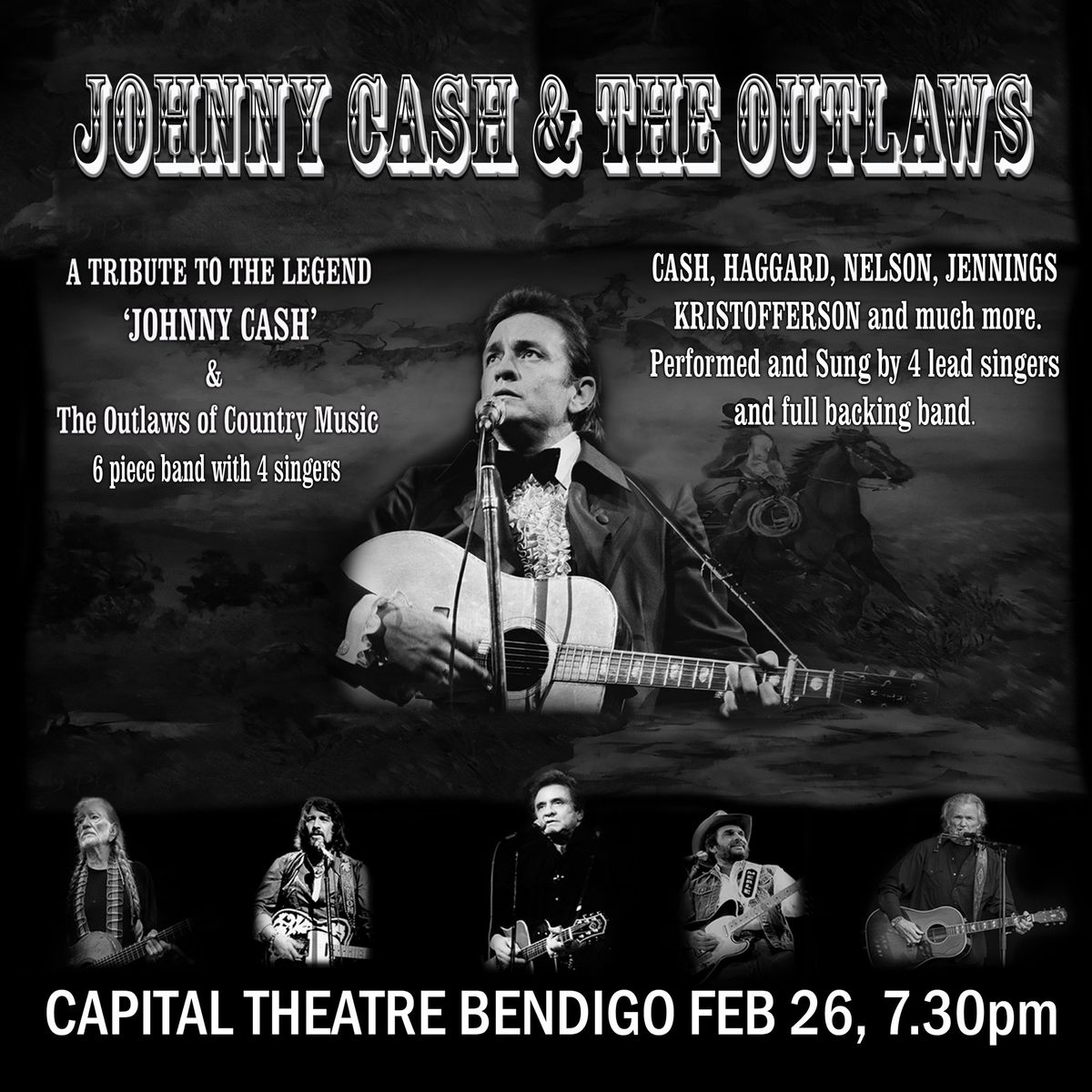 BENDIGO The Capital Theatre - Wednesday February 26, 7.30pm.  