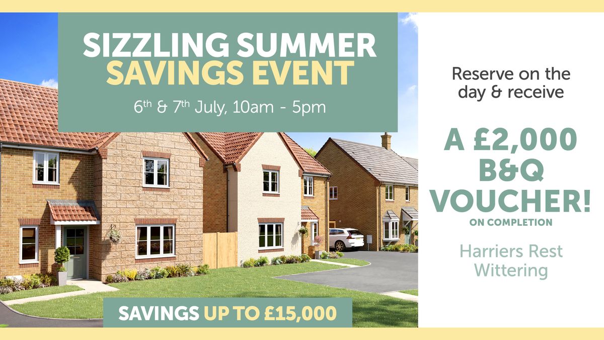 Sizzling Summer Savings Event at Harriers Rest