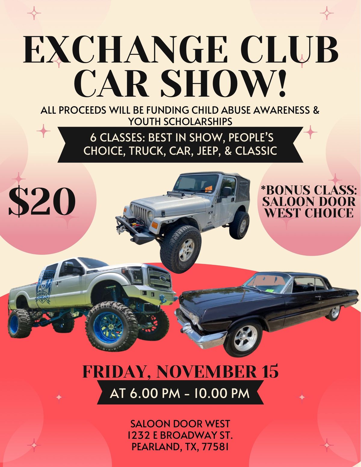 Exchange Club of Pearland Car Show!