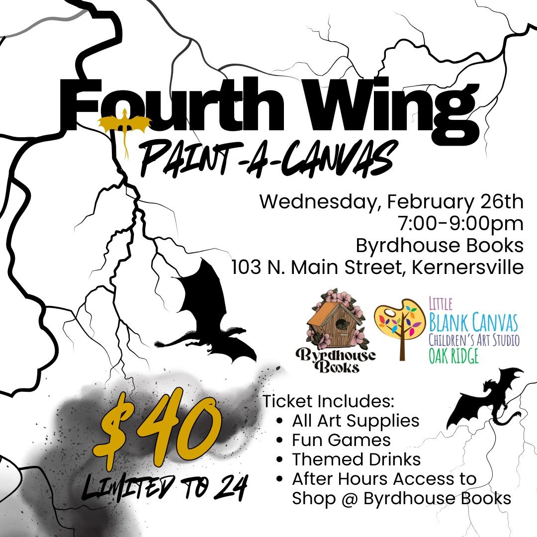 Fourth Wing Paint-a-Canvas Adult Event