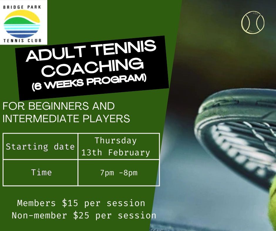 Adult Tennis Program Group Classes