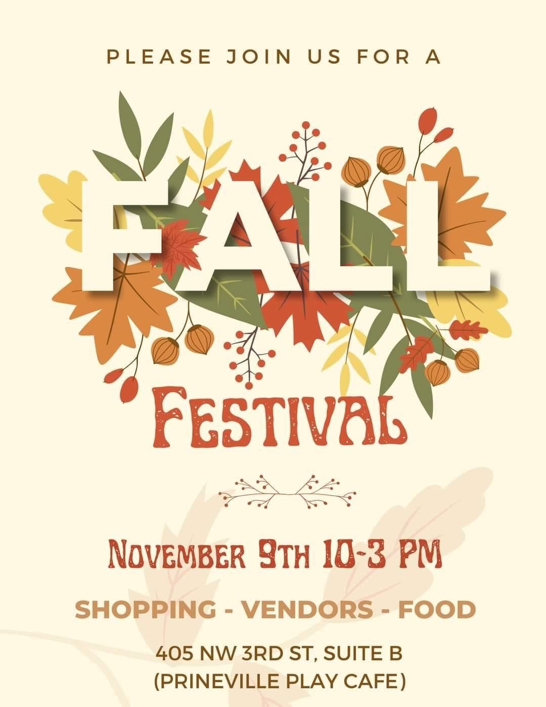 Fall Festival \ud83c\udf41 Prineville Play Cafe LLC