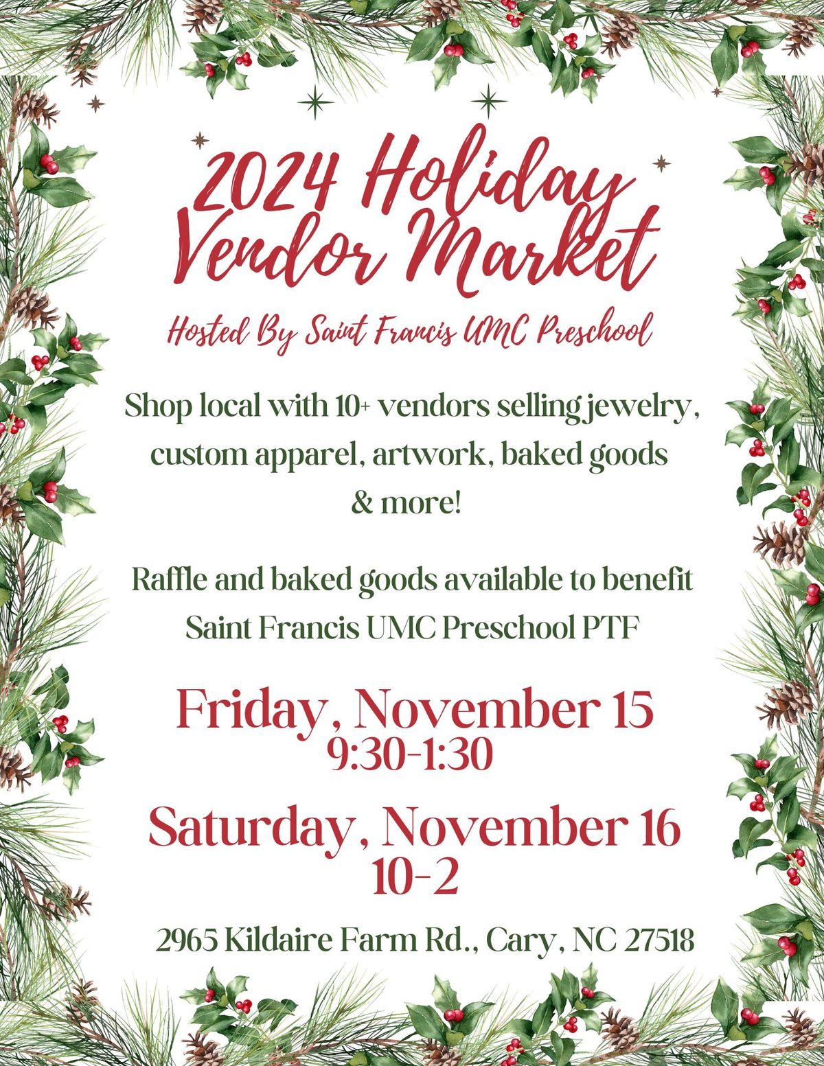 2024 Holiday Vendor Market