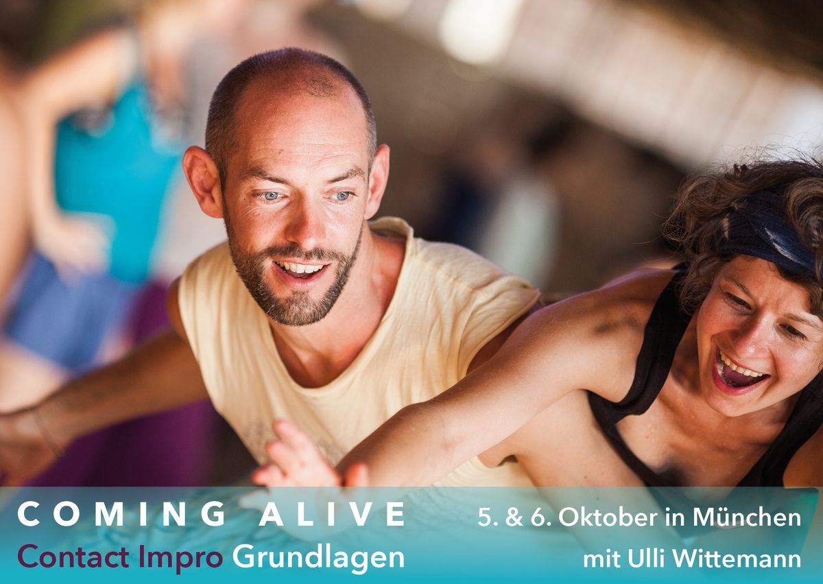 COMING ALIVE - ein Contact Improvisation Basics Workshop mit Ulli Wittemann in M\u00fcnchen