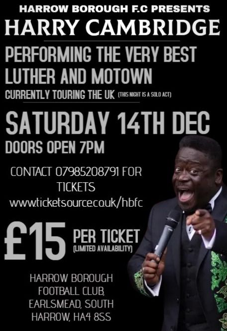 Harry Cambridge Returns To HBFC - Part 2 - Luther \/Motown Tribute