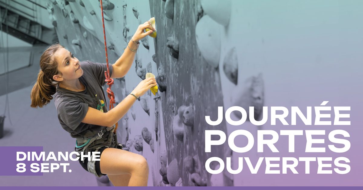 Journ\u00e9e Portes Ouvertes escalade Climb Up Lyon Gerland dimanche 8 Septembre 2024