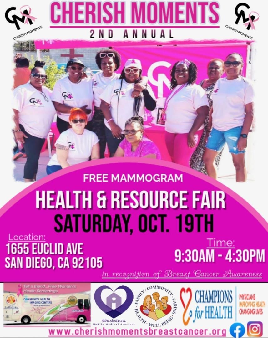 2nd Annual Cherish Moments Free Mammogram Health & Resource Fair