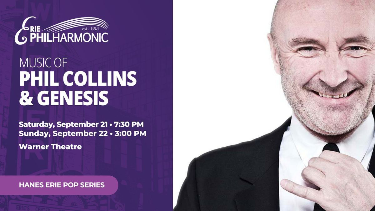 Music of Phil Collins & Genesis with the Erie Philharmonic