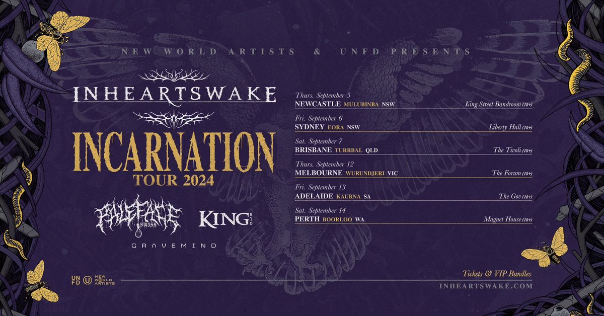 In Hearts Wake - Incarnation Tour 2024 - Perth