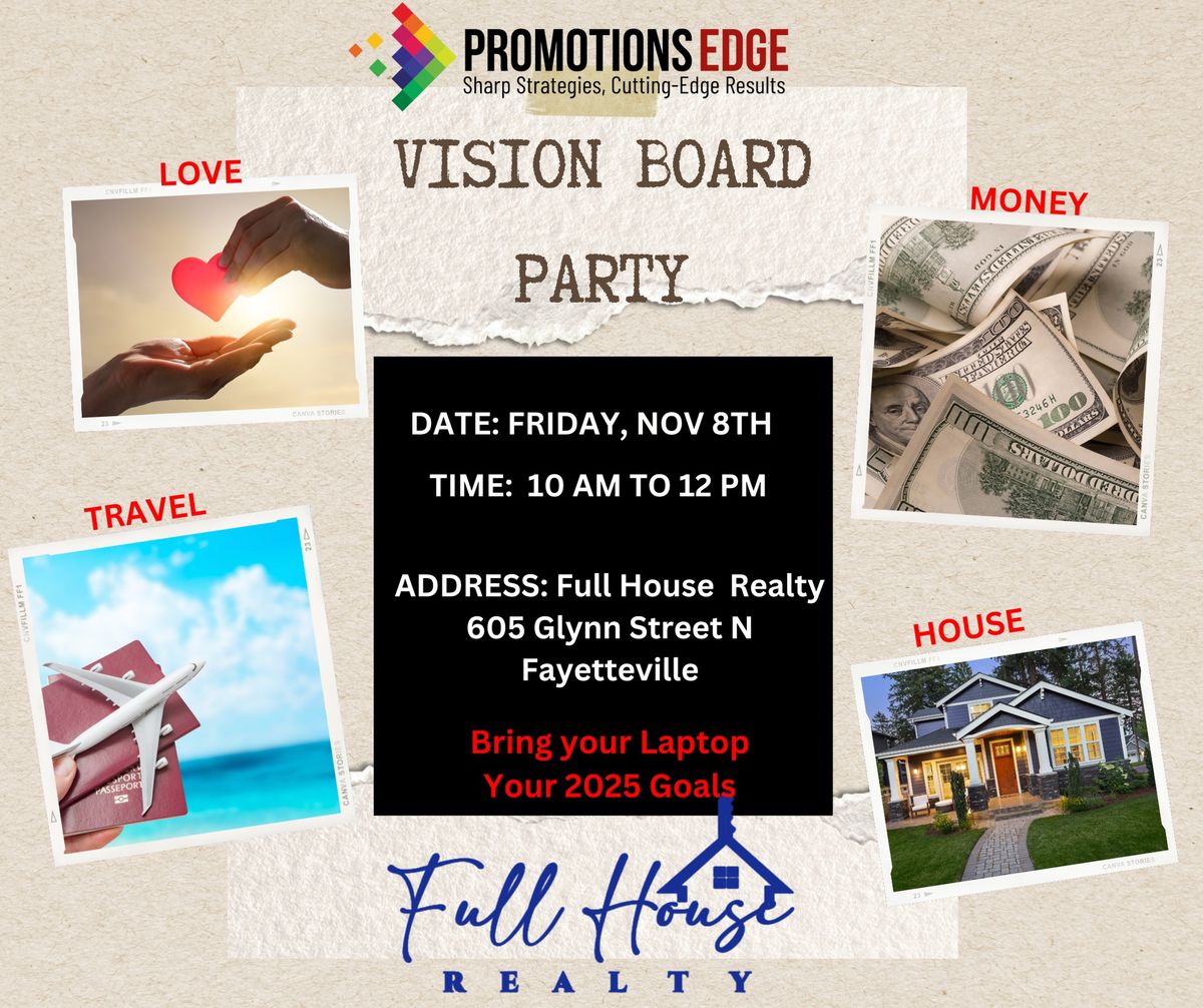 Vision Board Party at Full House Realty