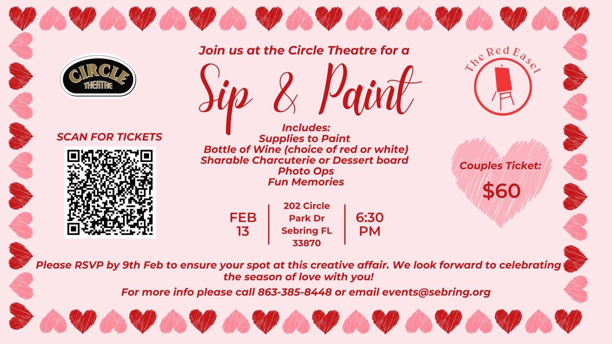 Sip and Paint at The Circle Theatre