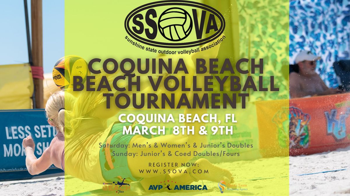 SSOVA's March Coquina Beach, Beach Volleyball Tournament