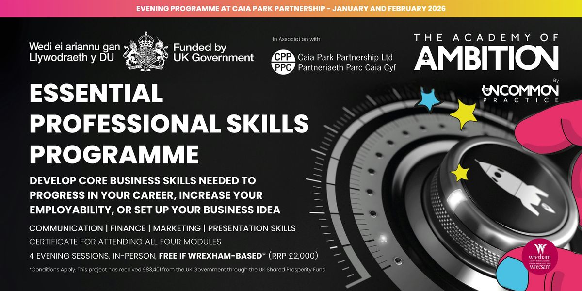 Essential Professional Skills Evening Programme at Caia Park Partnership