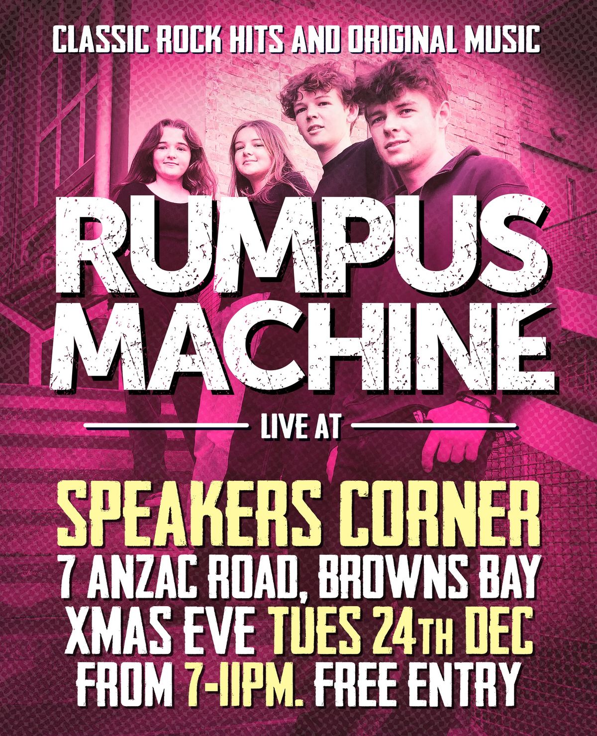 Rumpus Machine at Speakers Corner Xmas Eve Party