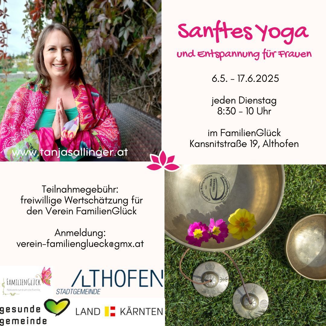 Sanftes Yoga und Entspannung f\u00fcr Frauen 