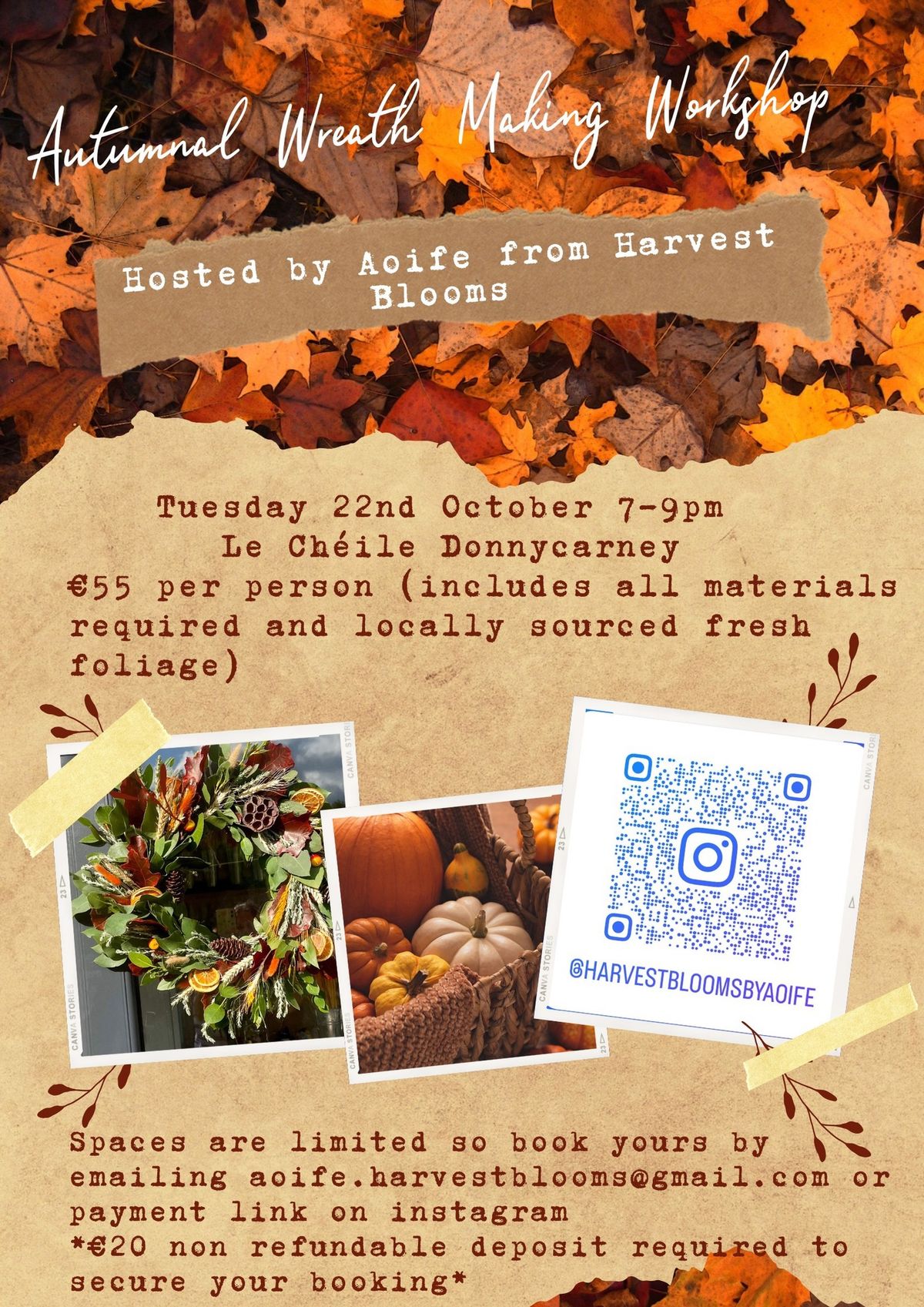 Autumnal Wreath Making Workshop