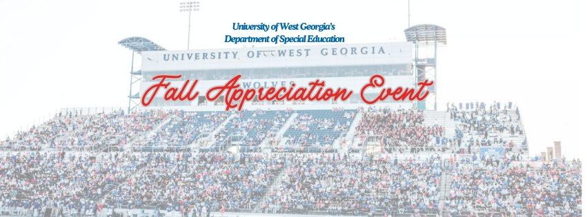 UWG Department of Special Education Fall Celebration Event