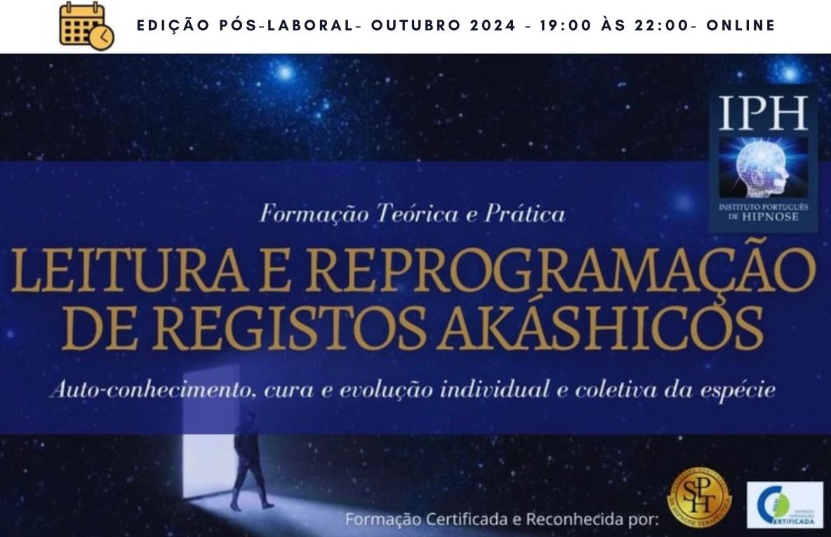 \ud83c\udf0e\ud83c\udf3fCURSO DE LEITURA E REPROGRAMA\u00c7\u00c3O DE REGISTOS AK\u00c1SHICOS - OUT 2024 - ONLINE \ud83c\udf3f\ud83c\udf0e