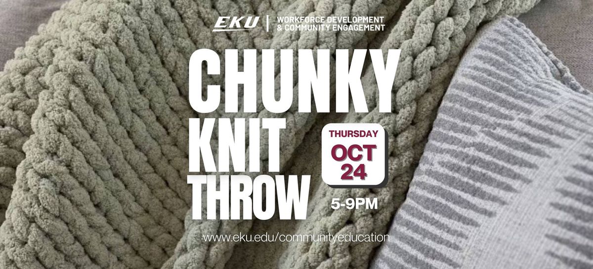 EKU: Chunky Knit Throw