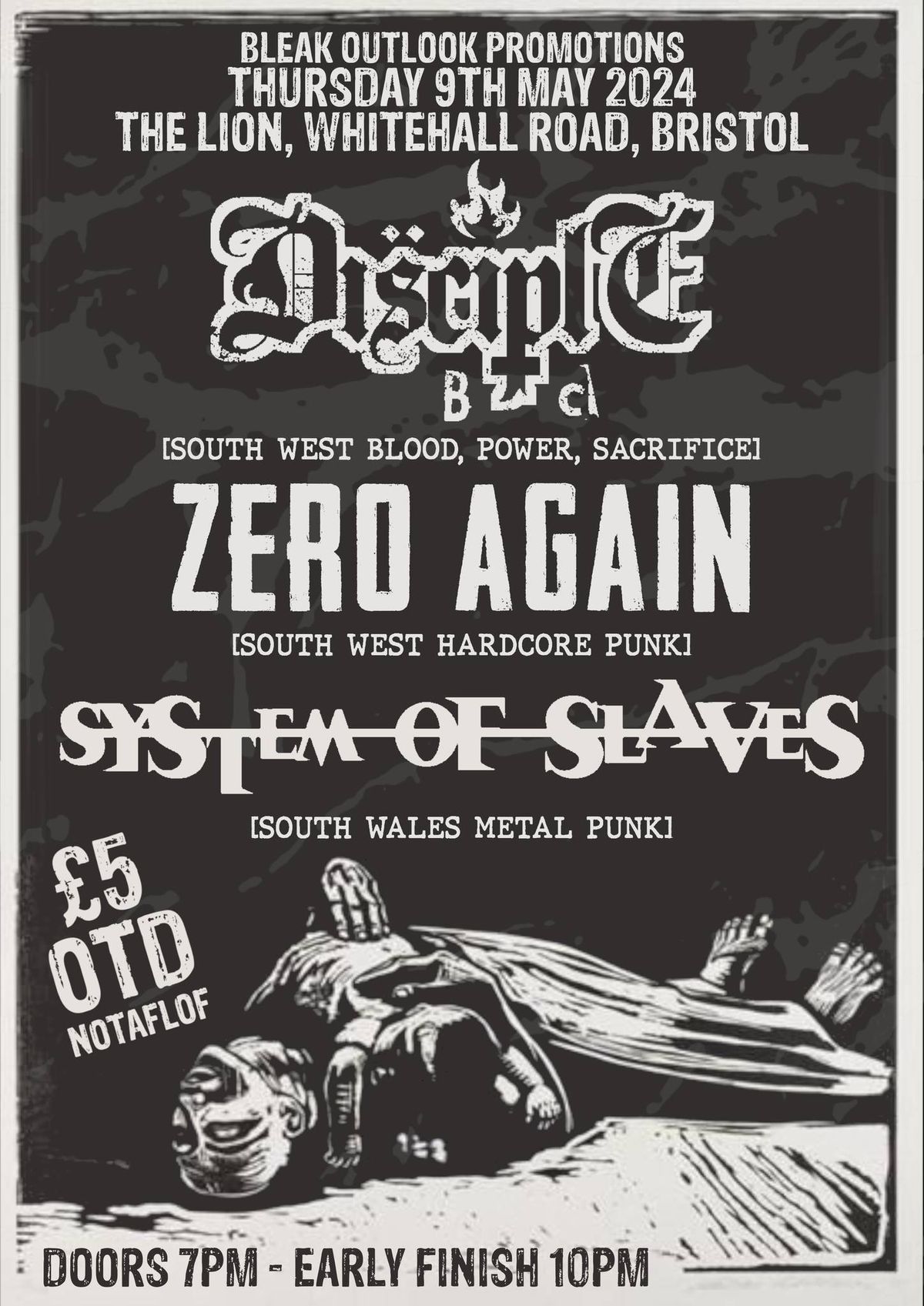 Punk at The Lion: DISCIPLE BC, ZERO AGAIN, SOS - Bristol, BS5