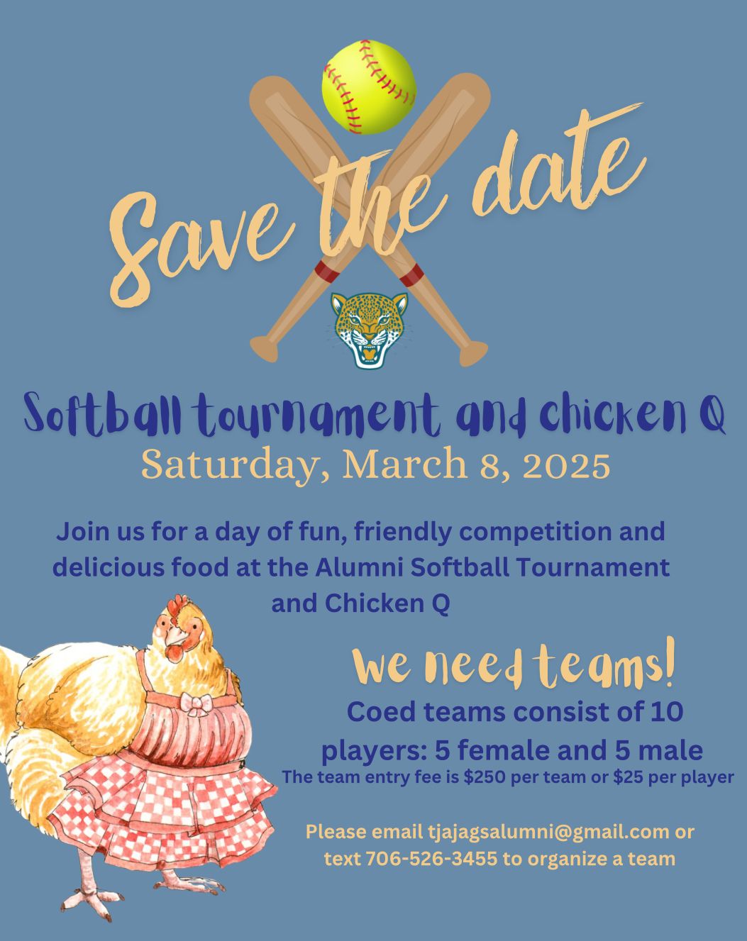 TJA Alumni Softball Tournament and Chicken Q