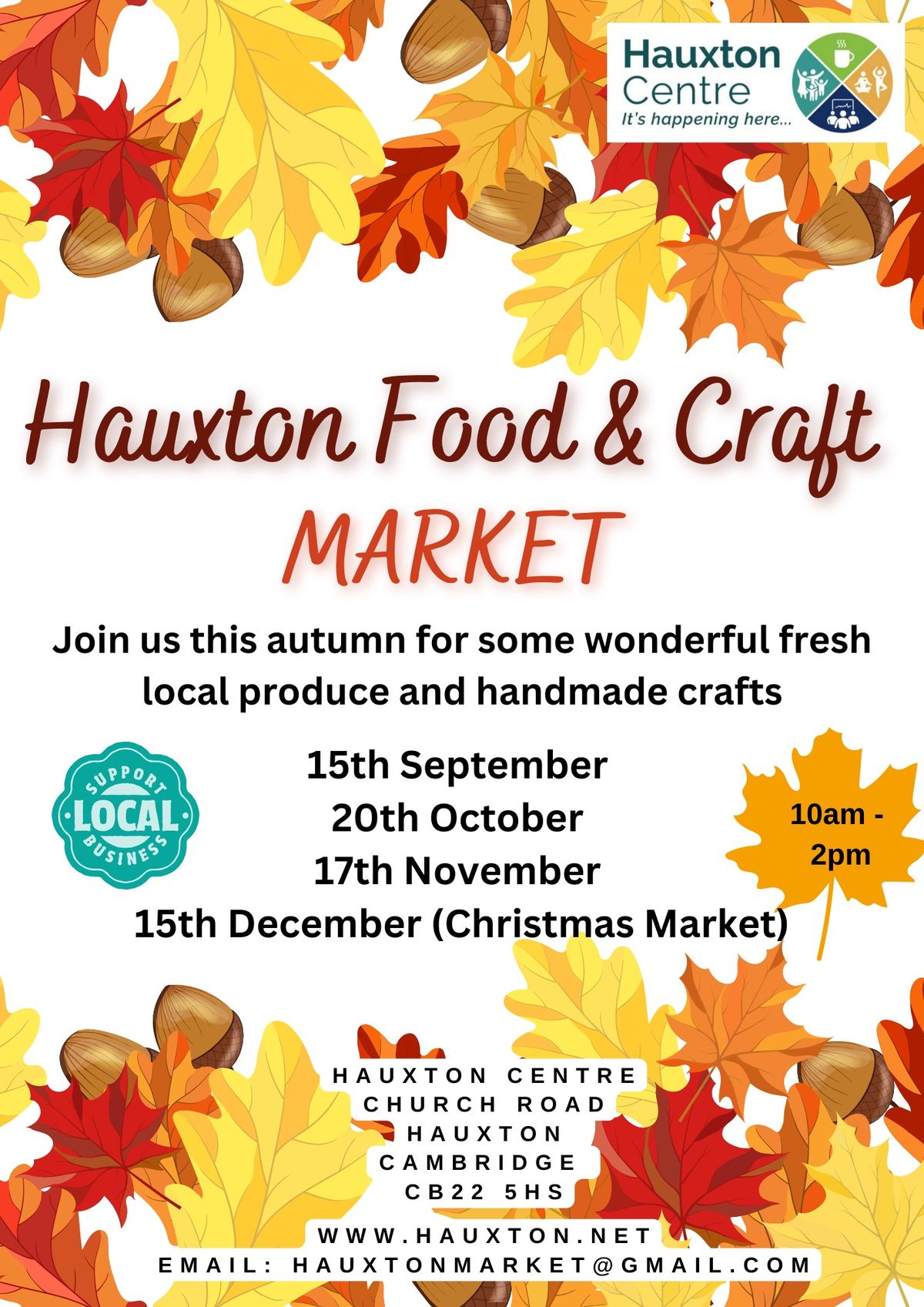 Hauxton Food & Craft Market 