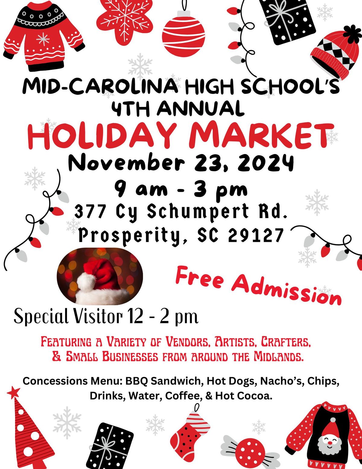 Mid-Carolina High School's 4th Annual Holiday Market