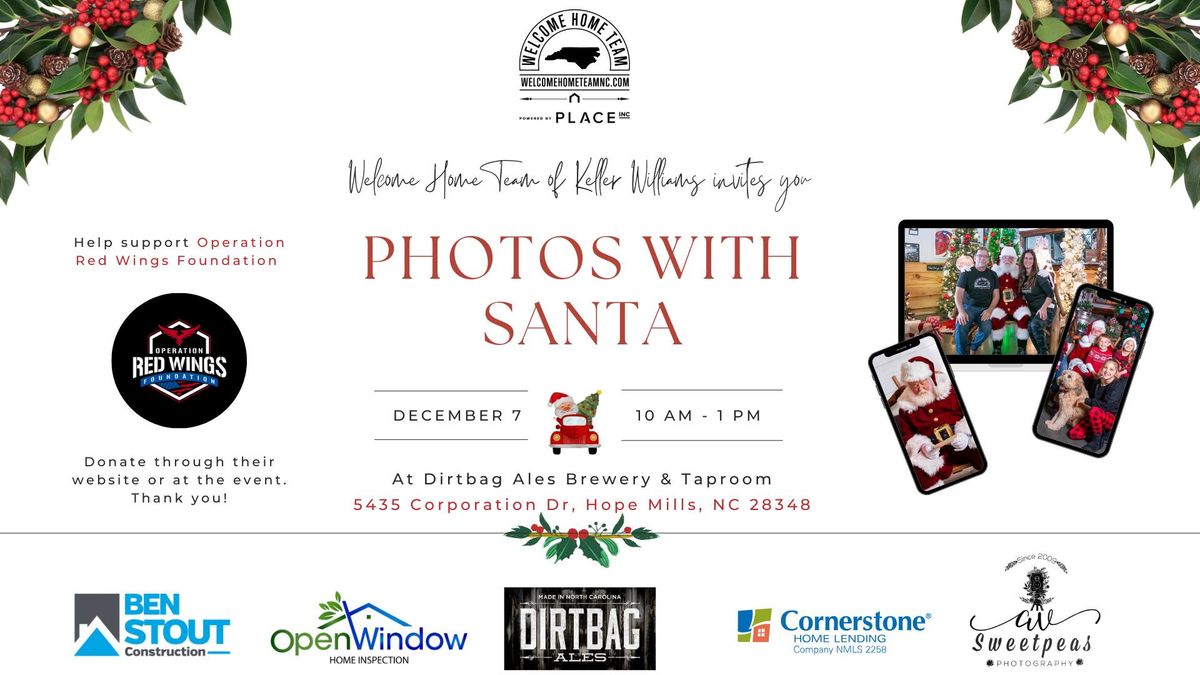 Welcome Home Team Presents Photos with Santa 2024