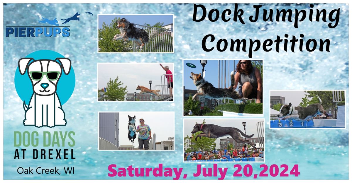 Dock Diving Competition at Dog Days at Drexel-Pier Pups Event