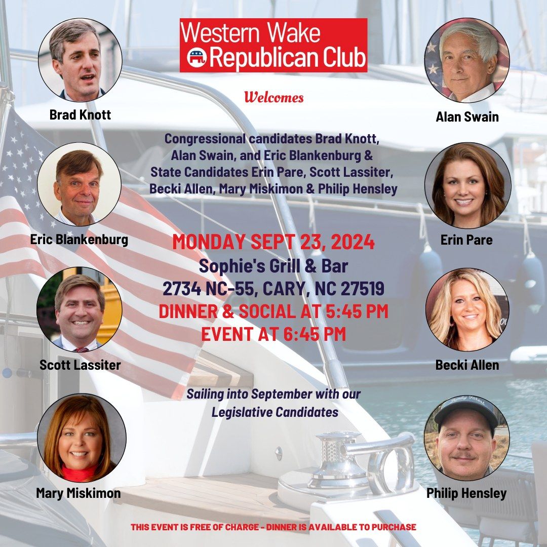 Western Wake Republican Club Meeting (RSVP\/ticket required at link below)