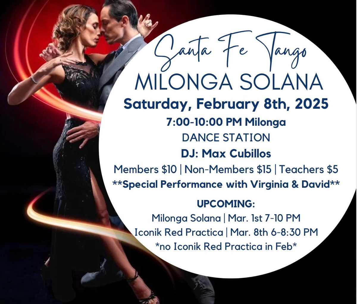 Milonga Solana - February 8th!