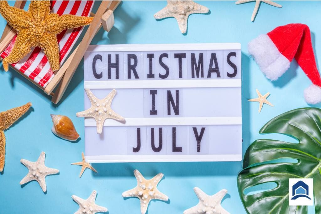 CHRISTMAS in JULY at SALTY JIMS!!
