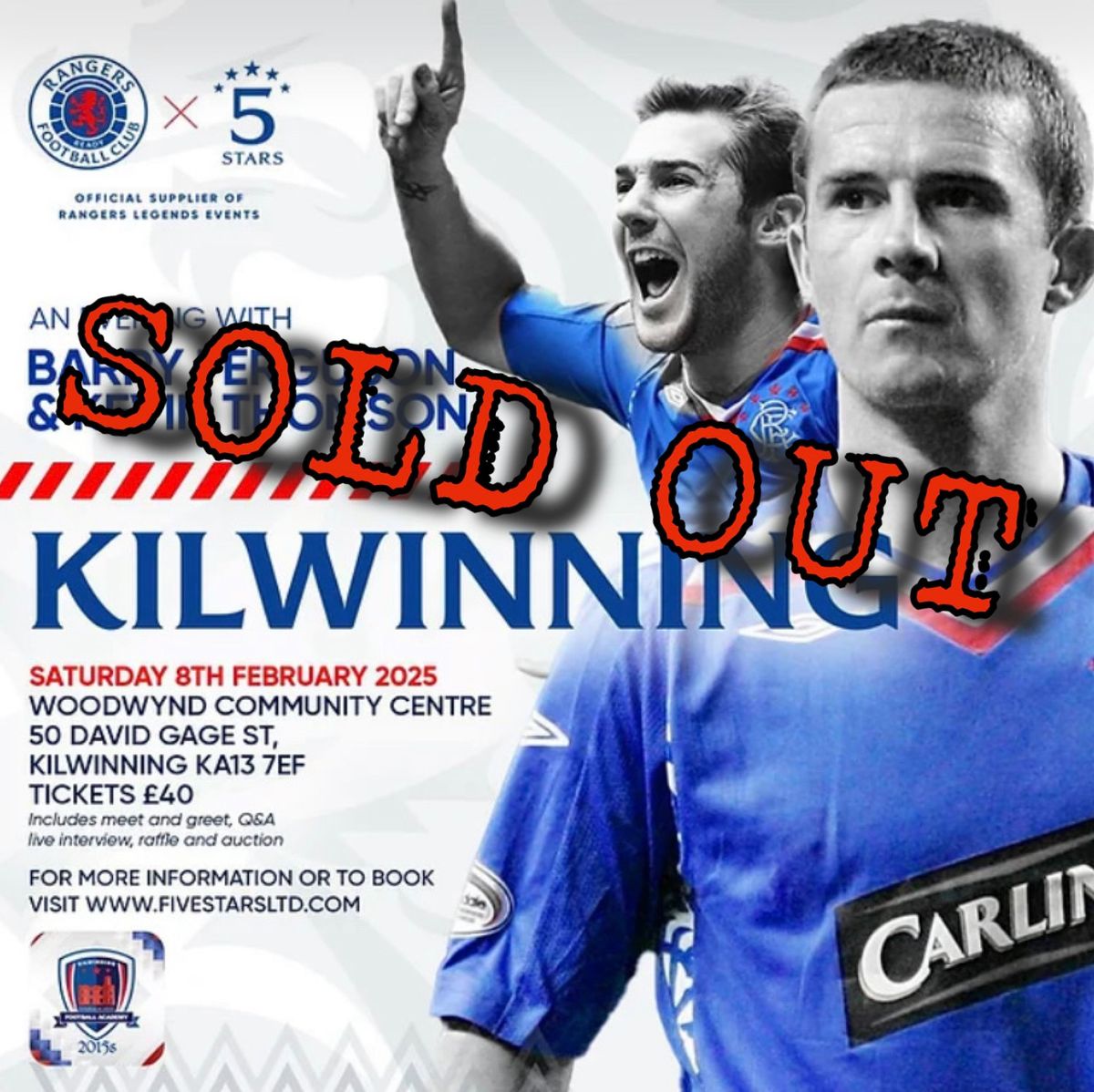 Evening with Barry Ferguson & Kevin Thomson 