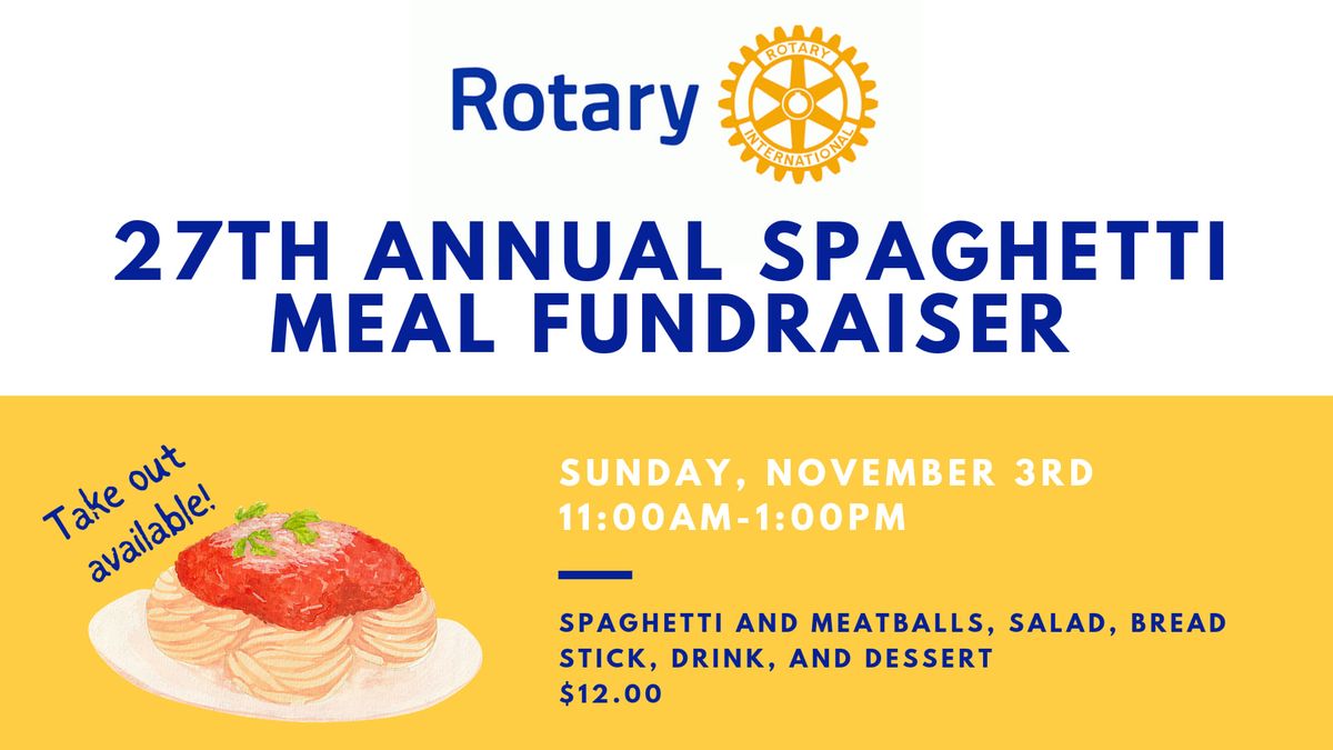 27th Annual Spaghetti Dinner