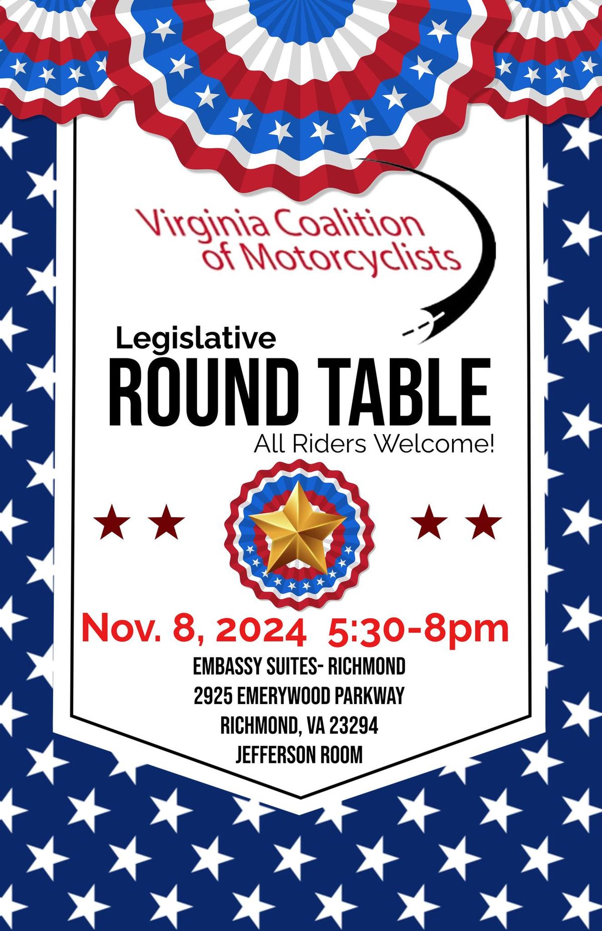 Virginia Coalition of Motorcyclists Legislative Round Table