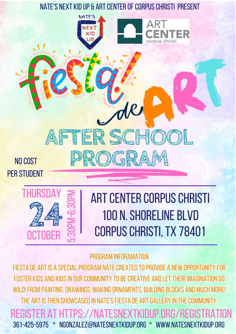 Nate's Next Kid Up Fiesta De Arts! Oct 24