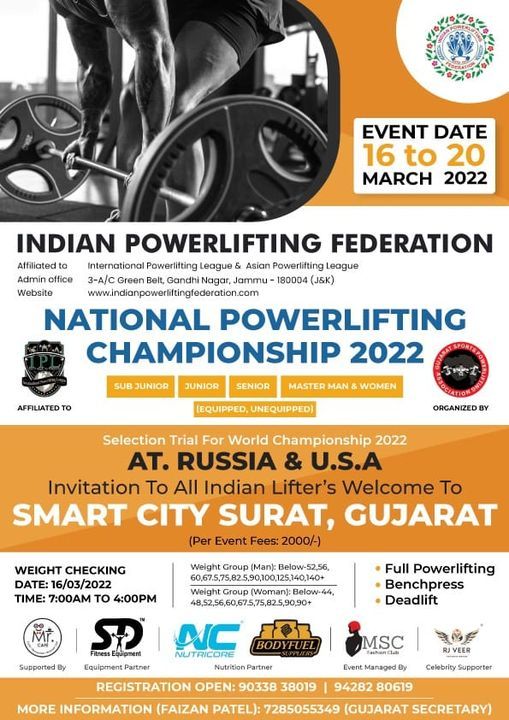 NATIONAL POWERLIFTING CHAMPIONSHIP 2022