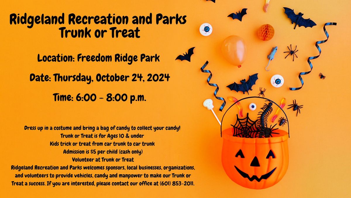 Ridgeland Recreation and Parks Trunk or Treat 