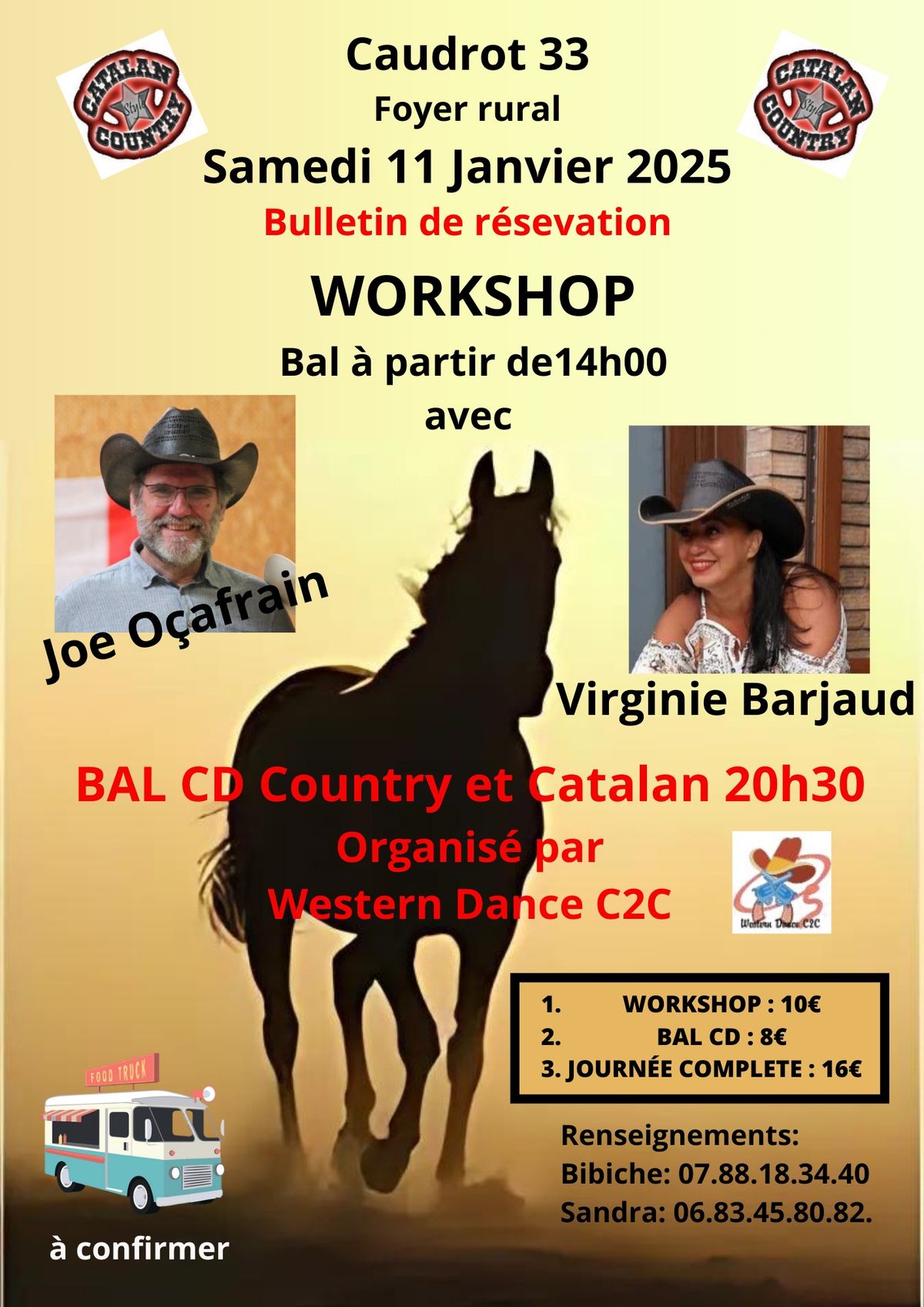 Workshop et Bal CD chez les Western C2C a Caudrot 33 