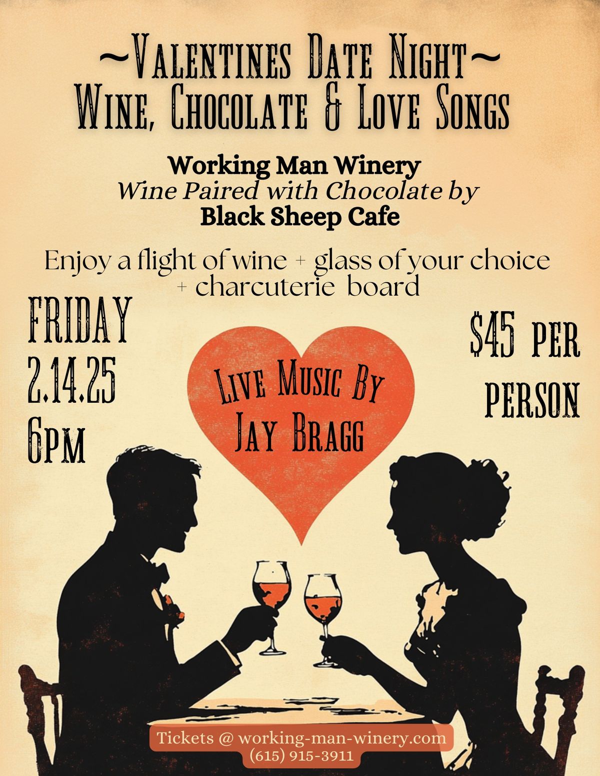 Valentines Date Night - Wine, Chocolate & Love Songs