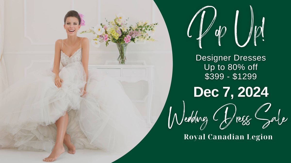 Newmarket Pop Up Wedding Dress Sale