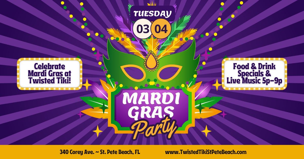 Mardi Gras Party at Twisted Tiki