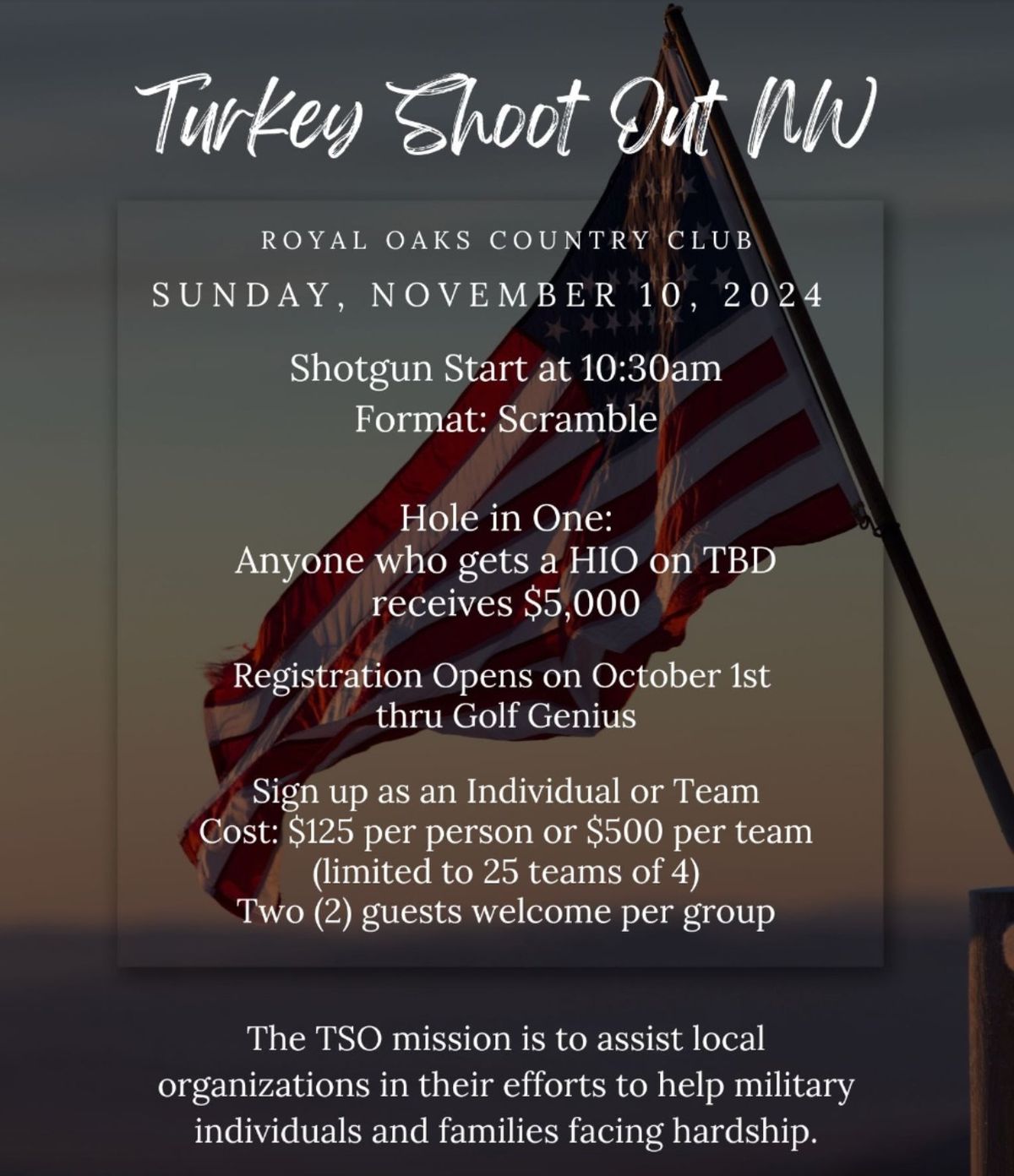 Turkey Shoot Out NW Golf Tournament