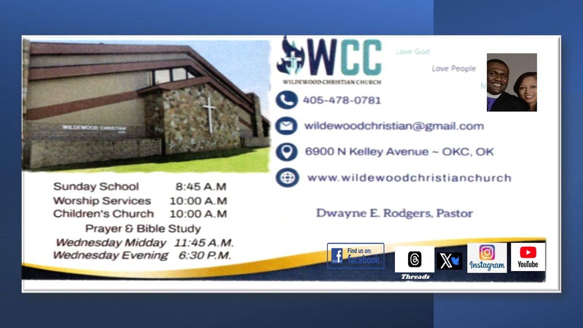 WCC's Midweek Bible Study 2 classes 11:45am & 6:30pm in-person & virtual
