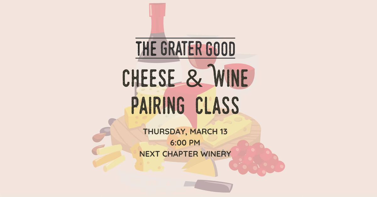 Cheese & Wine Pairing at Next Chapter Winery